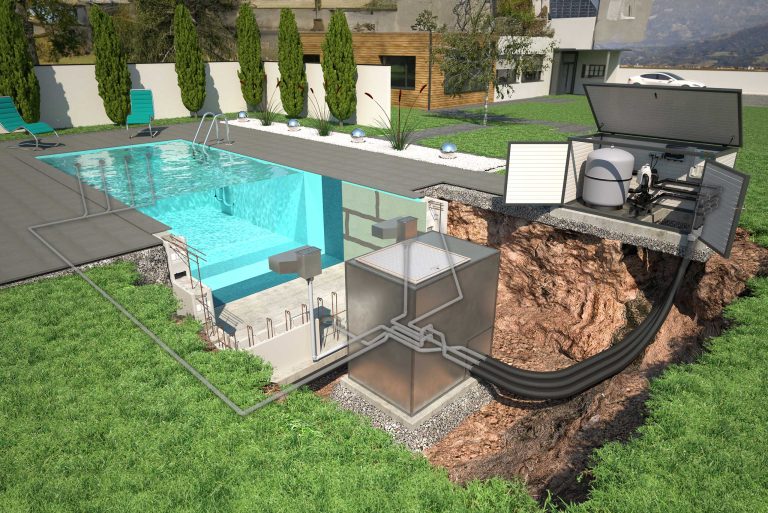 styroporpool 3d zeichnung filterbox 2 skimmer revisionsschacht