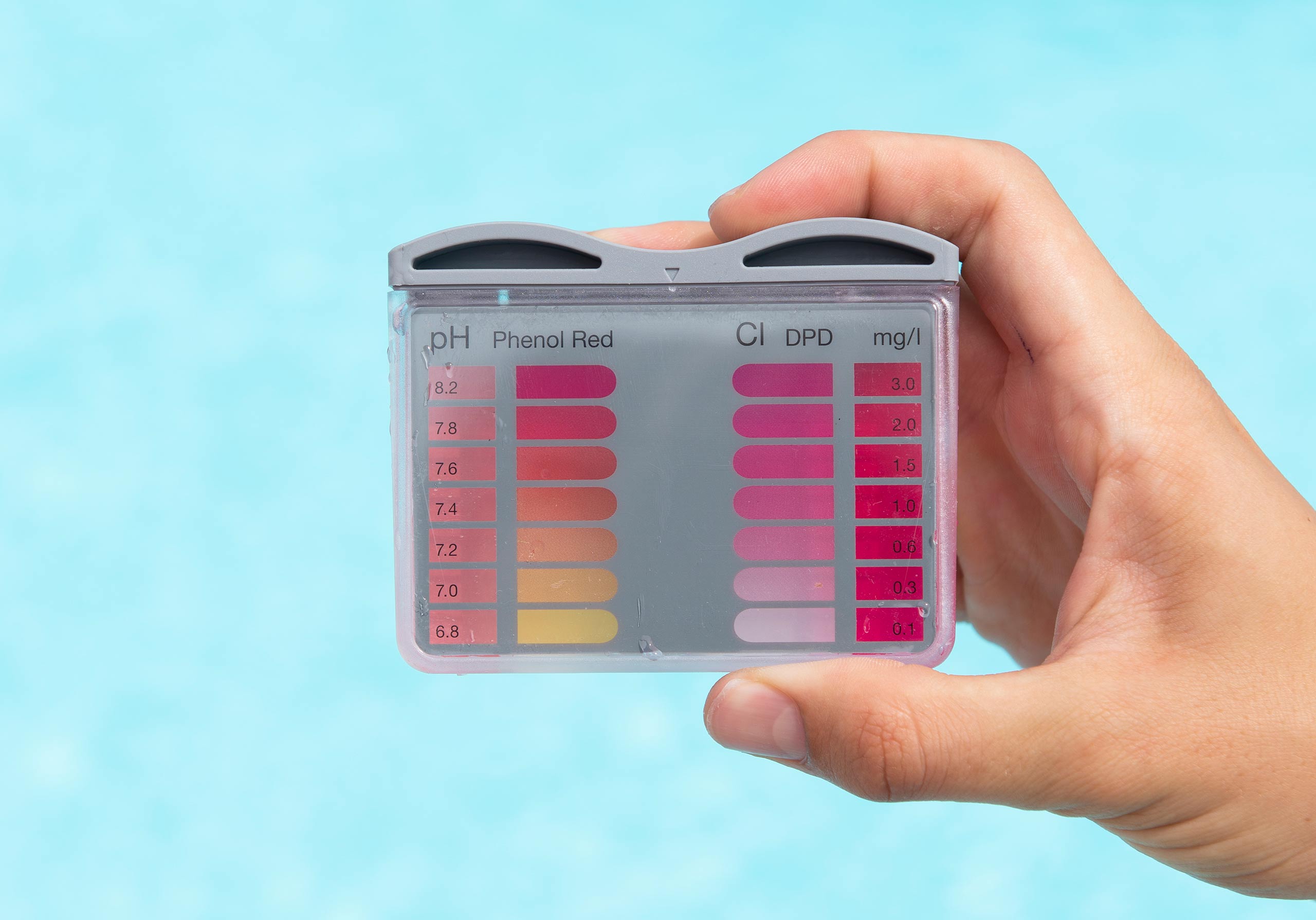 pH Messung mit Pooltester