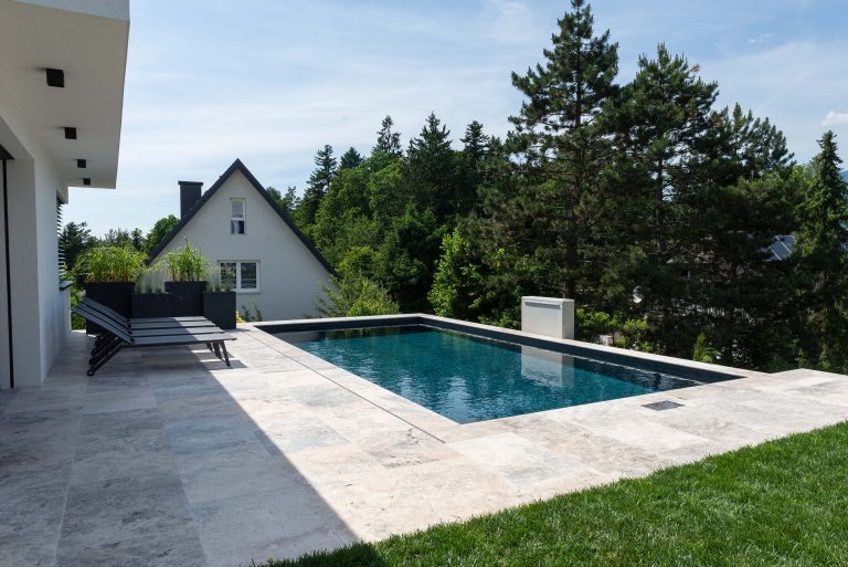 Premium Styroporpool Sonderlösung Terrasse