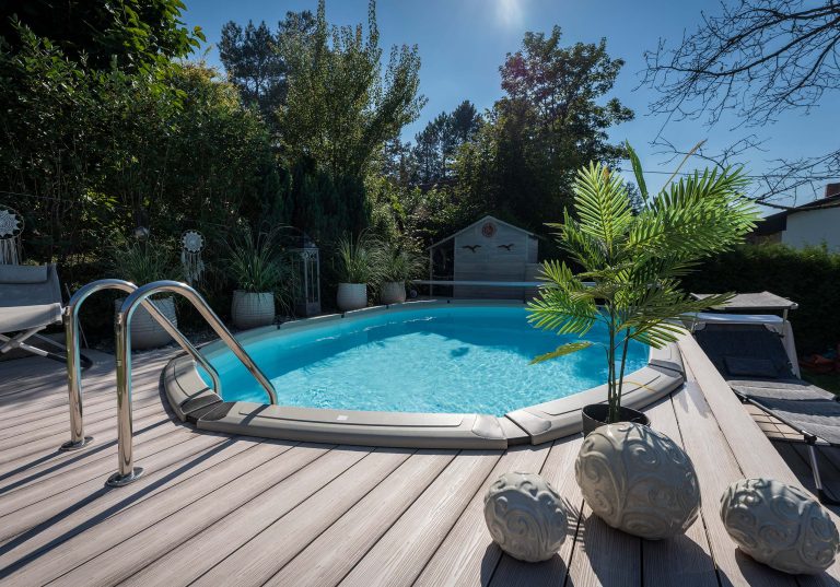 Ovaler Pool aus unserer Serie Swing Stahlwandpools