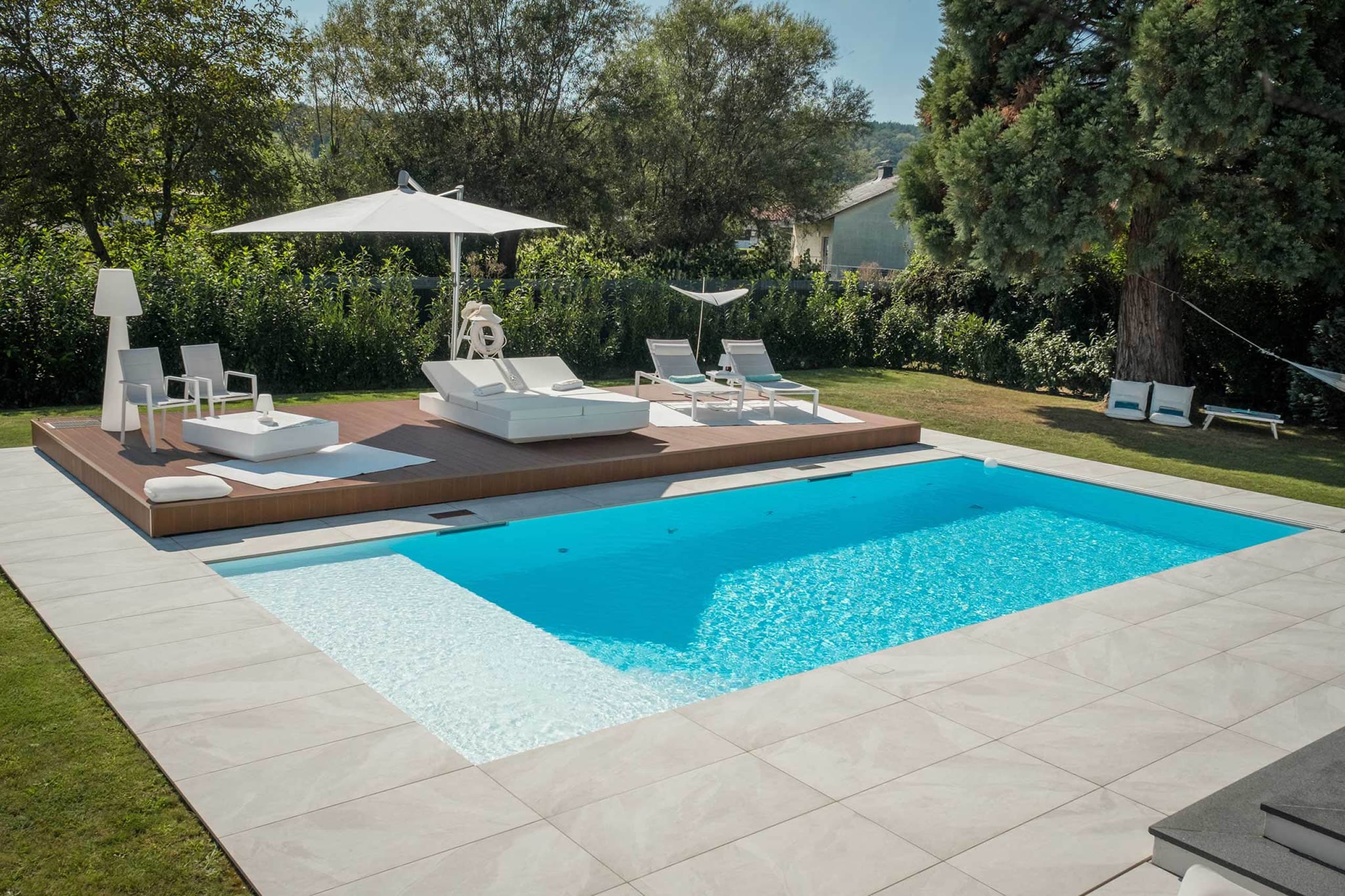 Styroporpool mit Terrazza Überdachung jetzt bei Pool-Partner kaufen
