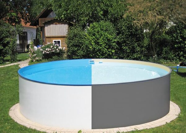 Stahlwandpool Basic Anthrazit - Set 3,5 x 1,2 m